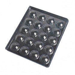 Форма для шоколада d 4 см "Полусфера" пластик